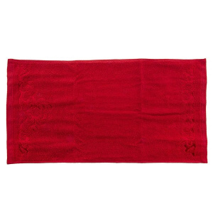 حوله دست و صورت آذرریس تبریز مدل رویال رنگ قرمز سایز 40 × 75 سانتی متر