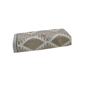 حوله حمام آذرریس تبریز مدل آزتک رنگ کرم سایز 100x160 سانتی متر