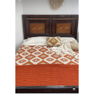 شال مبل و تخت مدل فروغ رنگ نارنجی