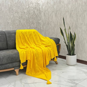 شال مبل و تخت مدل سایه زرد سایز 170×140 سانتی متر