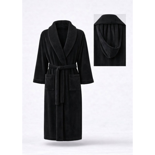 حوله تن پوش مدل آرسن arsan مشکی سایز 125 لارج(L)