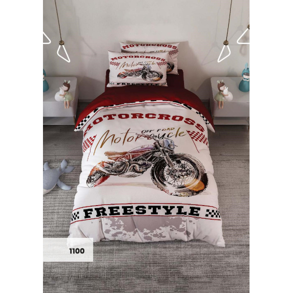 روتختی سه بعدی یک نفره طرح موتور مدل 1100 کارینا 5 تکه سایز 120x200 