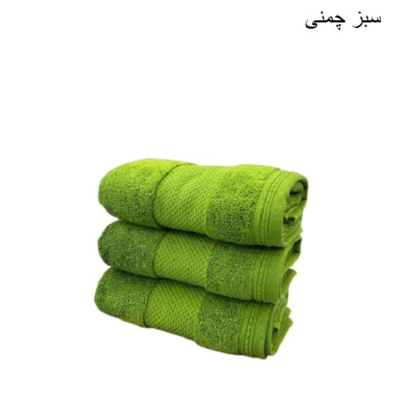 حوله استخری آذرریس تبریز مدل سافت کتان سایز 70x130 سانتی متر رنگ سبز چمنی 