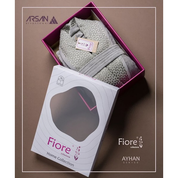 حوله تن پوش مدل آیهان fiore  سبز آبی سایز 125 لارج(L)